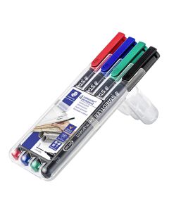 STAEDTLER® Permanent merkkauskynä 4 väriä S/0,4mm