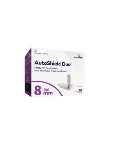 AutoShield&trade; Duo turvainsuliinikyn&auml;neula 8mm 30G 100kpl