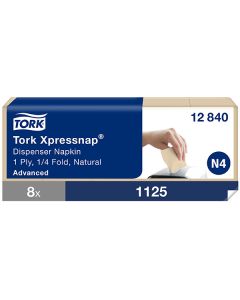 Tork N4 Xpressnap® Natural annostelijaliina 1-krs 1125kpl