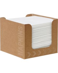 Bio Dunisoft®- annoslautasliina 20x20cm valkoinen 50kpl kartonkiannostelijassa