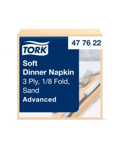 Tork Soft Dinner lautasliina hiekka 39x39cm 1/8 3-krs 100kpl