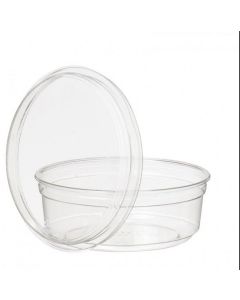 Duni ecoecho® Crystal Deli kansi ateriarasialle rPET 120x120x14mm 35kpl