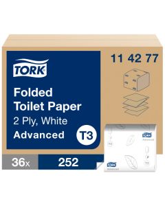 Tork T3 Advanced arkitettu wc-paperi 2-krs valkoinen 9072ark