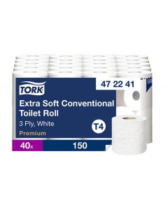Tork T4 Premium Extra Soft wc-paperi 3-krs valkoinen 18,8m/40rll