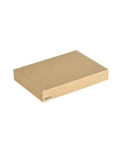 Duni kansi Viking® Brick-rasialle ruskea kartonki/PLA 200x140x30ml 300kpl