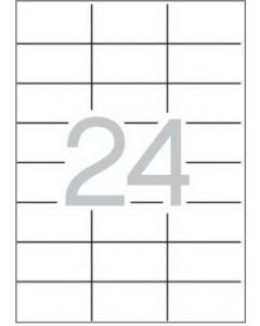 Multi3 tulostustarra 24-jakoinen 70x37mm 100ark