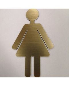 Seinäkyltti WC-Naiset muotoonleikattu