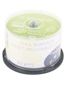 Q-Connect CD-R printable 52x 700MB 80min 50kpl spindle