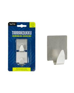 Taito tarrakoukku teräs neliö 35x35mm 2kpl