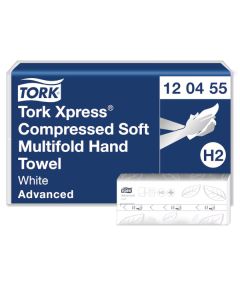 Tork H2 Xpress® Compressed Soft Multifold Advanced käsipyyhe 2-krs valkoinen 2880ark