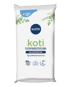 Kodinpuhdistusliina KIILTO hajusteeton 36kpl