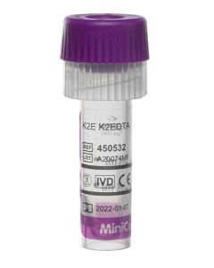 MiniCollect® EDTA K2 -putki 0,25/0,5ml kauhalla 50kpl 