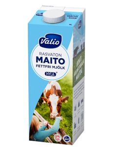 Valio rasvaton maito HYLA UHT 1L