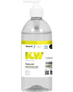 KW Naturel hajustamaton suihkushampoo 500ml pumppupullo