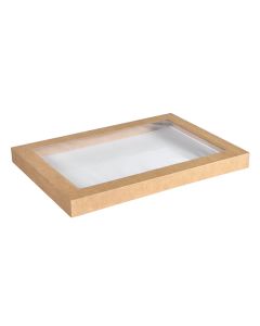 Duni kansi Glance rasialle ruskea kartonki/PLA 364x255x30mm 100kpl