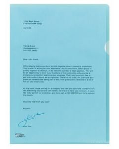 Muovitasku A4 PP/appelsiini 120mic sininen 2-sivua auki 100kpl