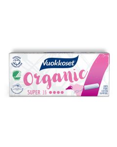 Vuokkoset® Organic Super tamponi 16kpl