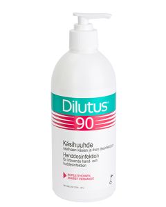 Dilutus 90% käsihuuhde pumppupullo 500ml