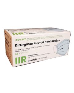 Kingfa kirurginen maski suu-nenäsuojus KF-B P01(R) type IIR sininen 50kpl