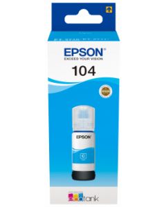 Epson 104 Ecotank C13T00P240 cyan tulostinmuste pullo 65ml