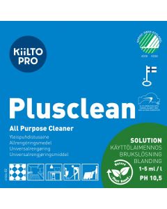 Kiilto Pro käyttölaimennusetiketti Plusclean 100kpl/rll