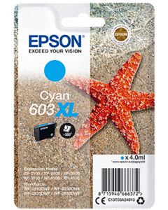 Epson 603XL C13T03A24010 cyan mustevärikasetti