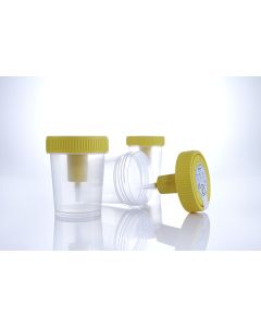 Vacuette® virtsanäytepurkki 100ml 50x70mm kierrekansi adapterilla 300kpl