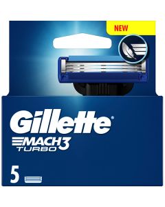 Gillette Mach3 Turbo vaihtoterä 5kpl