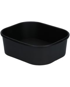 Take away rasia kartonki/PP musta 300ml 40x105x125mm 500kpl