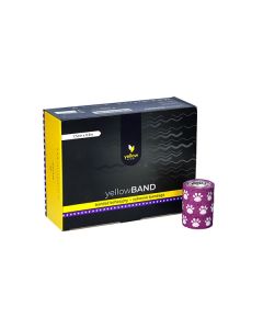 Tukisidos ei-steriili 7,5cm x 4,5m violetit tassut 12kpl