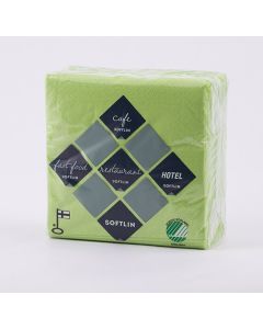 Softlin lautasliina lime 24x24cm 1/4 2-krs 100kpl