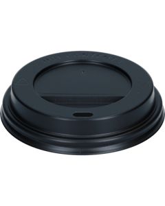 Kansi kuumakupille musta 80mm halkaisija 100kpl