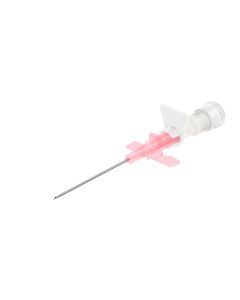 CLiP Winged perifeerinen IV-turvakanyyli (FEP) 20G 1,0x32mm vaaleanpunainen 64ml/min 50kpl