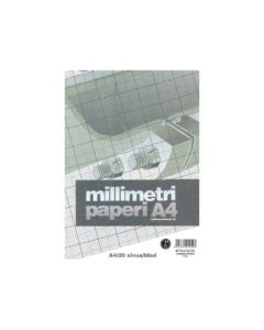 Millimetripaperi oranssi A4/20 sivua