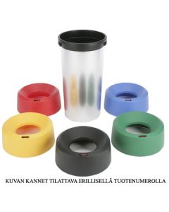 Vileda Iris Jäteastia 50L pyöreä metalloitu/musta