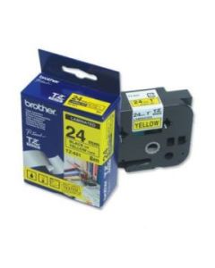 Brother P-Touch TZe651 tarrakasetti 24mm/8m musta/keltainen