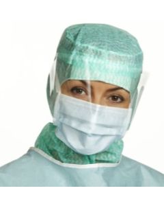 Barrier kasvosuoja visiirillä, sininen, IIR nauhoilla 50 kpl