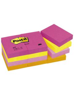 Post-It 653 Energetic viestilappu 38x51mm 12x100 kpl