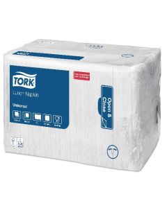 Tork Lunch lautasliina valkoinen 32,5x32,5cm 1/4 1-krs 4000kpl