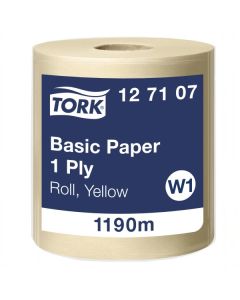 Tork W1 Basic 310 paperipyyhe 1-krs keltainen 33cm/1190m x 1rll