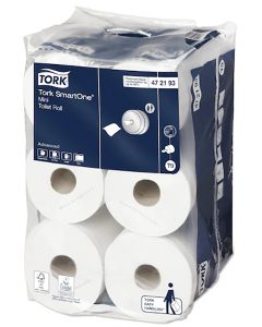Tork T9 SmartOne® Mini wc-paperi 2-krs valkoinen 12rll