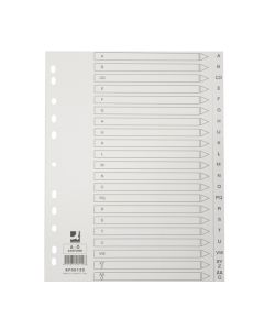 Q-Connect hakemisto A4 A-Ö kartonki valkoinen