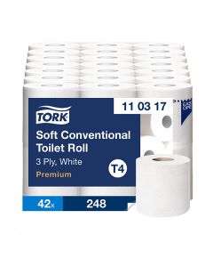 Tork T4 Premium Soft wc-paperi 3-krs valkoinen 34,70m/42rll