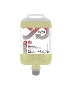 SURE saniteettitilojen puhdistus- ja saostumienpoistoaine QS 2x2,5L (Washroom Cleaner & Descaler)