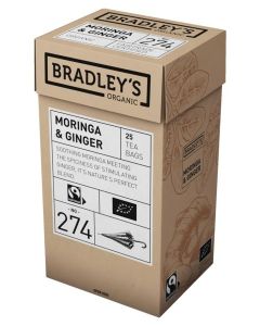 Bradley's Moringa Ginger luomuhauduke tee 4x25pss
