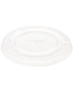 Duni ecoecho® litteä reiällinen kansi kirkas rPET27/36cl lasille 60kpl