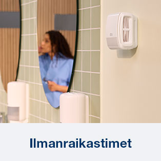 Tork ilmanraikastin saniteettitiloihin ja ammattik&auml;ytt&ouml;&ouml;n